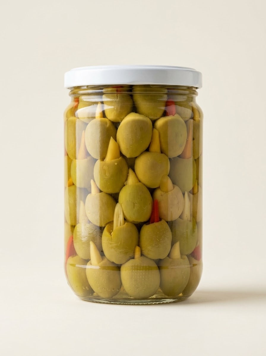 Chilli stuffed olives - زيتون محشي حر